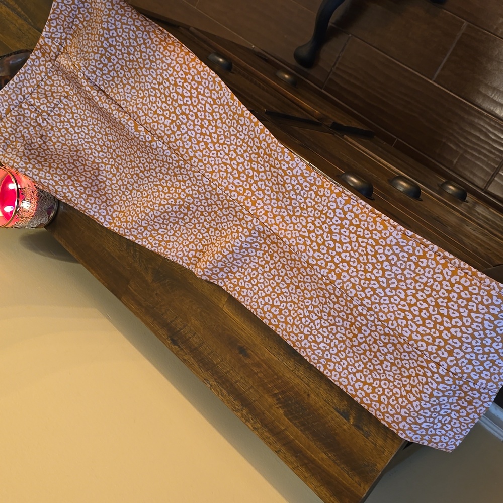Kate Spade Leopard/Jacquard Print Straight-leg Trousers